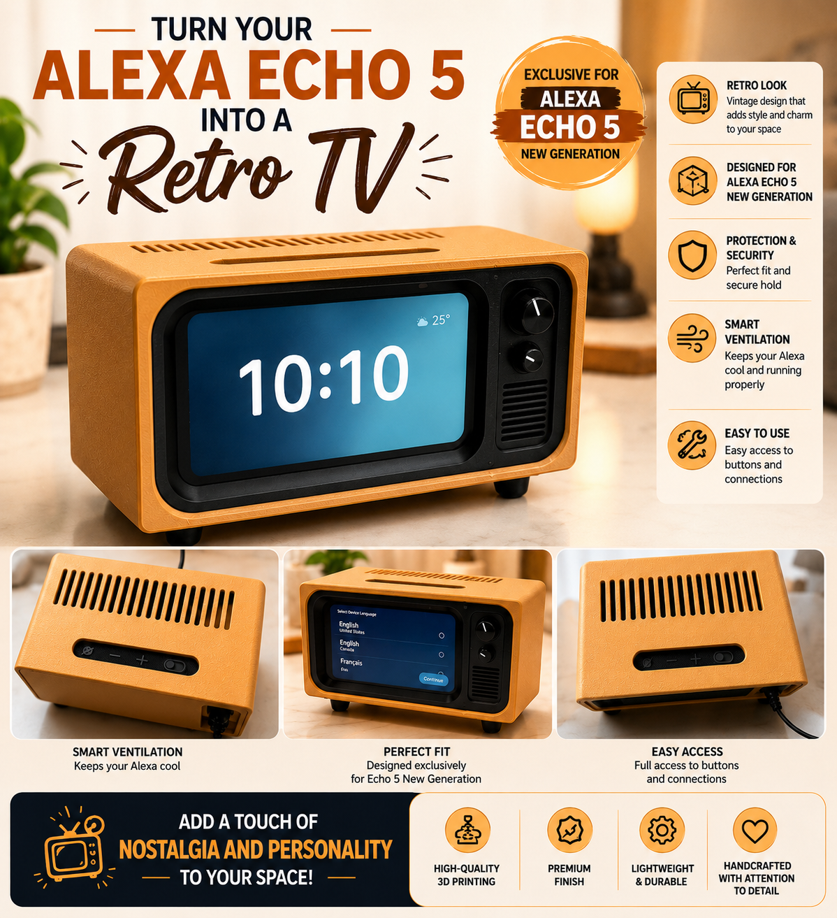Alexa Echo 5 New Generation - Vintage TV