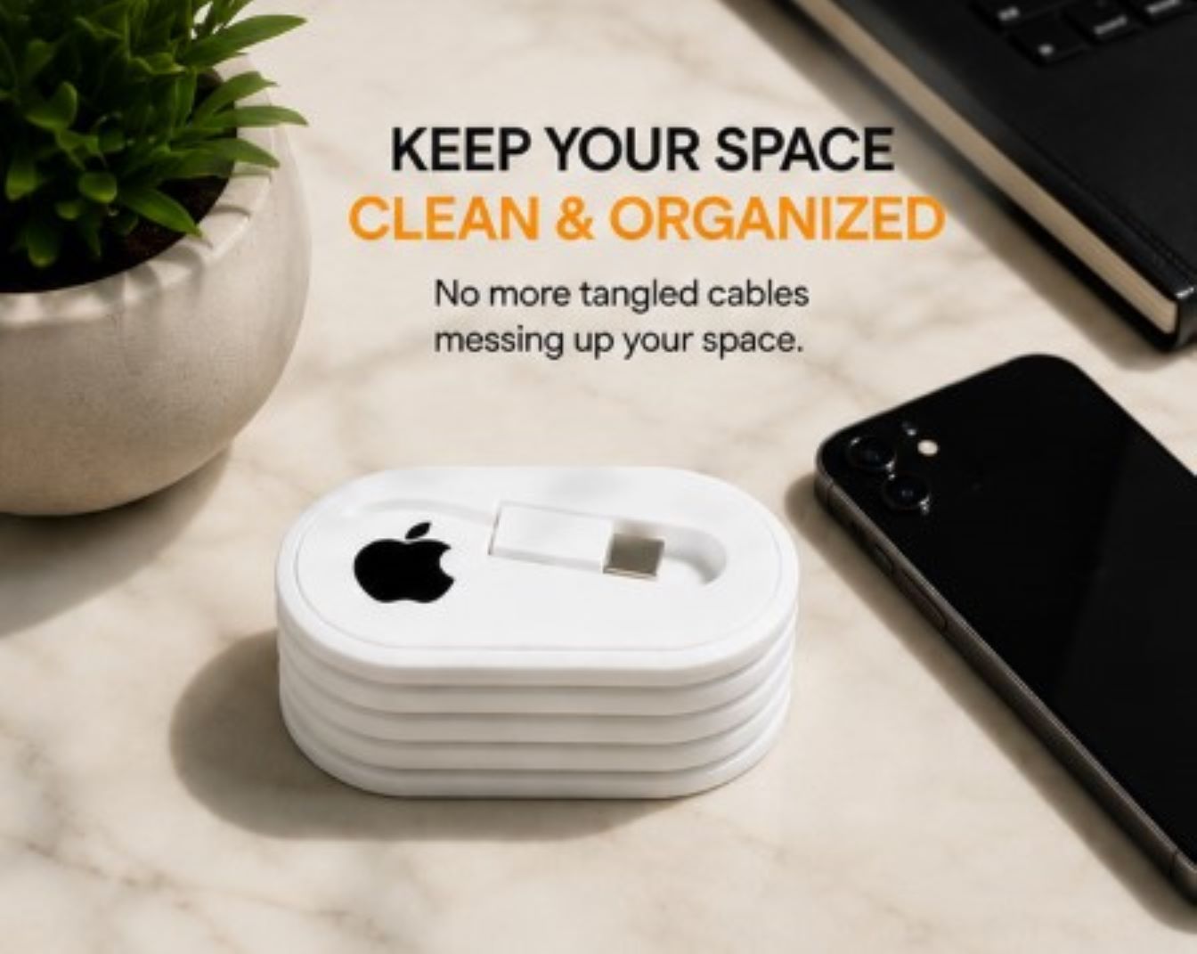 Apple Charger Cable Organizer
